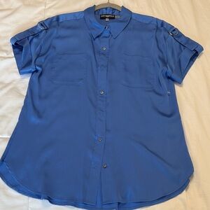 NWOT Karl Lagerfeld Utility/Military Style Blouse